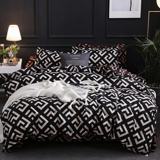 Ebony - Luxury Black Bedding Set