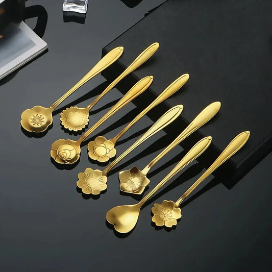 Set of Elegant Stainless Steel Spoons