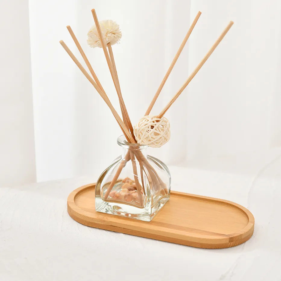 Eco-Friendly Bamboo Tray for Organization and Decoration