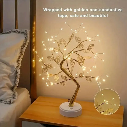 Enchanted LED Lamp "Golden Aurora"